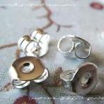 12pcs/6 Pairs Earring Stopers -brass Earnuts-..