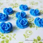 24 Resin Roses Cabochons Flower Accessory..